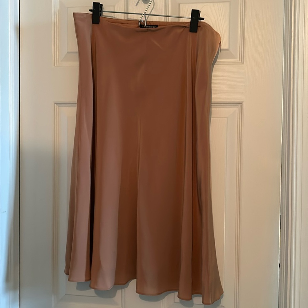 Eileen Fisher silk crepe de chine skirt, nwt, size large